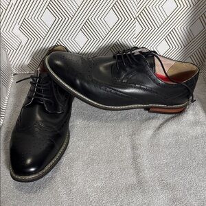 Bruno Marc shoes‎ classic black dress shoes Princewide size 12 W  wide Shoes